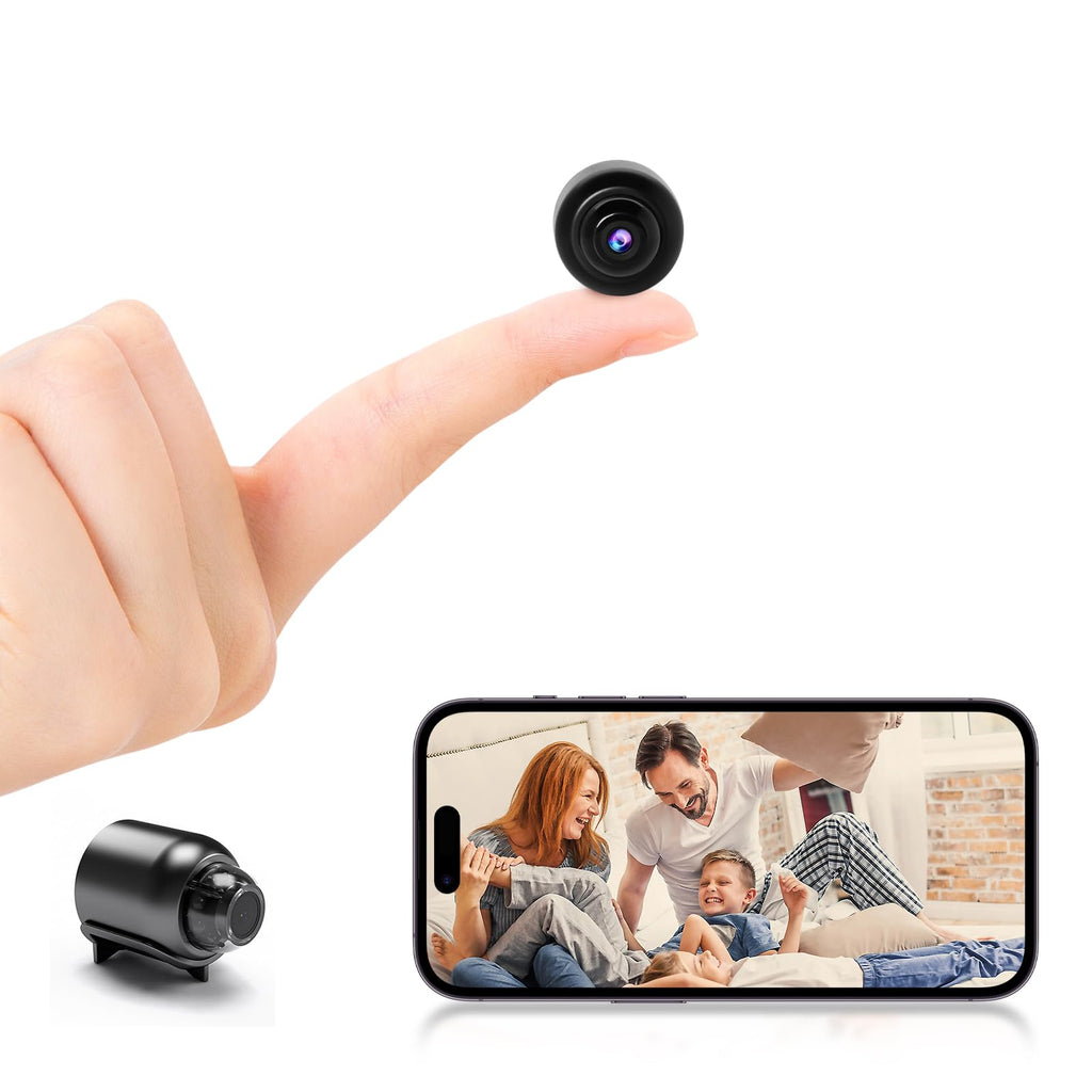 1080P WiFi Mini Wireless Night Vision Camera Remote for Home Kids Pet Monitoring