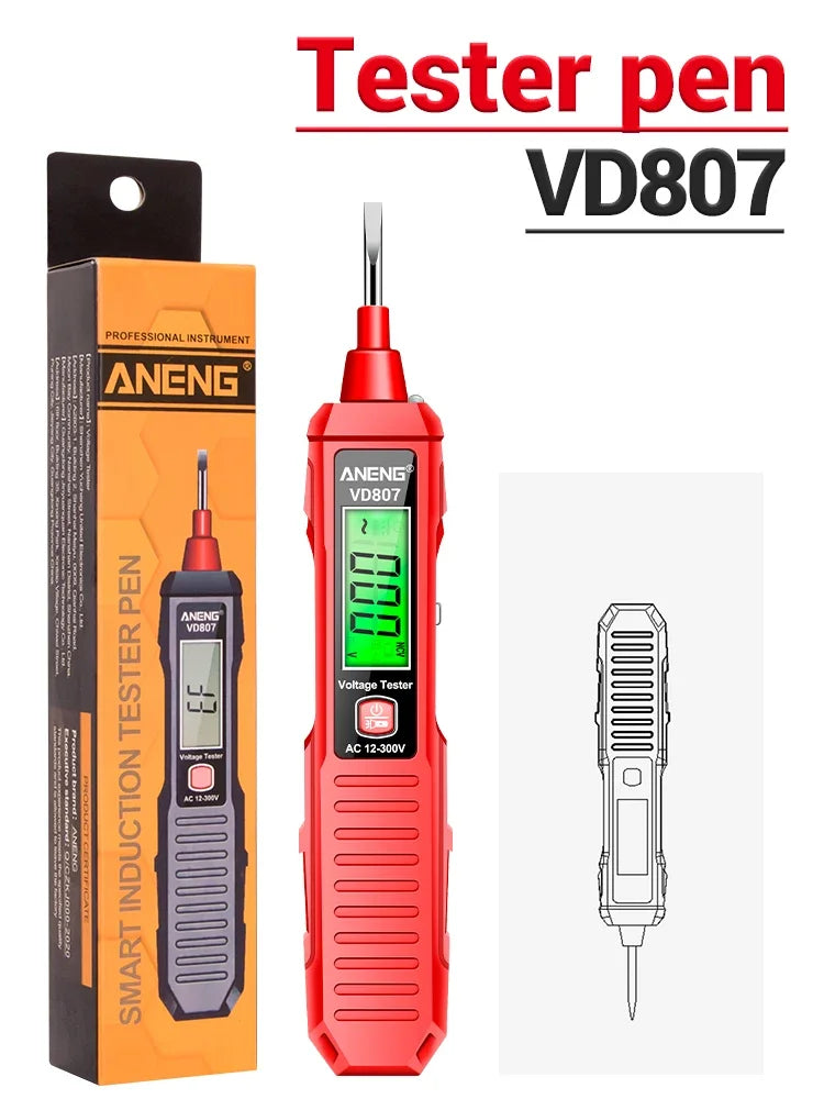 Non-Contact Voltage Tester NCV Pen Detector AC 12-300V Portable Electric Tool