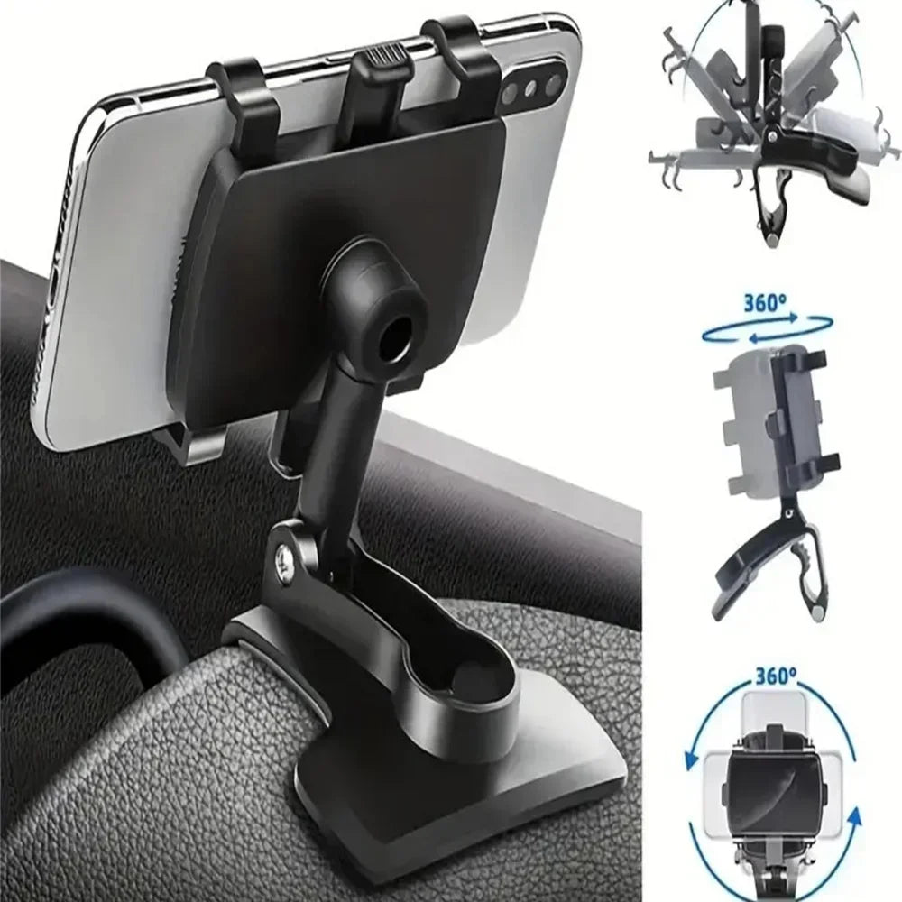 Universal Car Dashboard Phone Holder Mount Clip Stand for iPhone Samsung Xiaomi GPS Navigation Display
