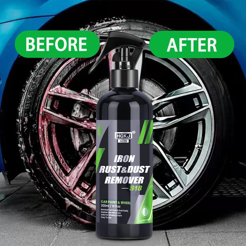 Super Wheel Iron Remover Spray Rust Dust Cleaner for Auto Rims Metal Surface Protector S18