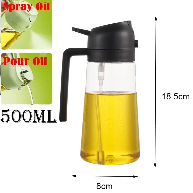 200/300ml Oil Spray Bottle Camping BBQ Cooking Kitchen Baking Olive Oil Soy Sauce Dispenser Vinegar Air Fryer Sprayer Gadgets