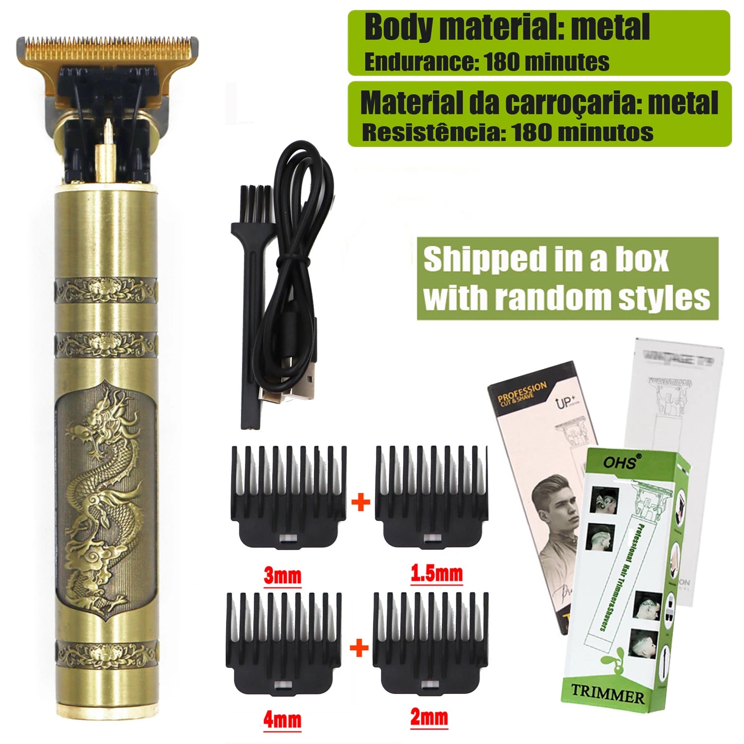 T9 0mm Electric Hair Clipper Beard Trimmer Shaver for Men Body Haircut Barber Tool