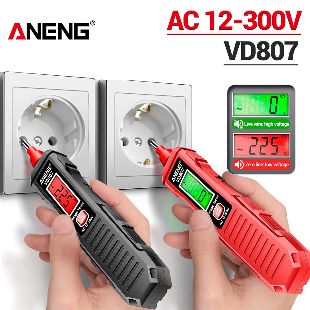 Non-Contact Voltage Tester NCV Pen Detector AC 12-300V Portable Electric Tool