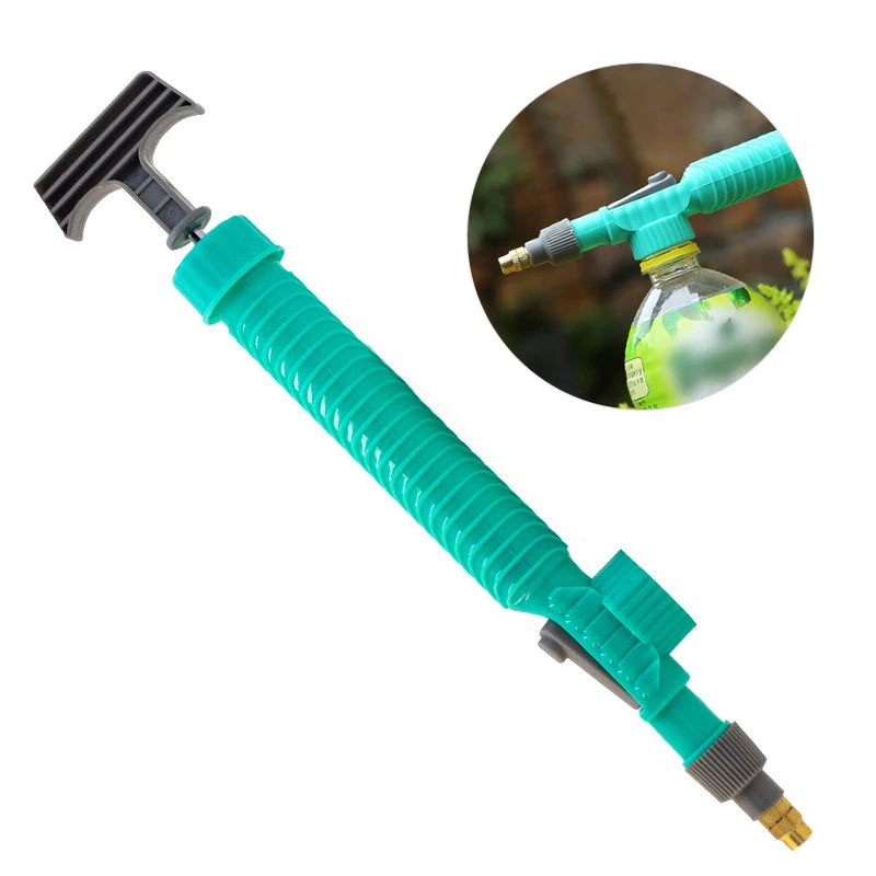 Adjustable High Pressure Manual Garden Sprayer Air Pump Nozzle for Drink Bottles Watering Tool