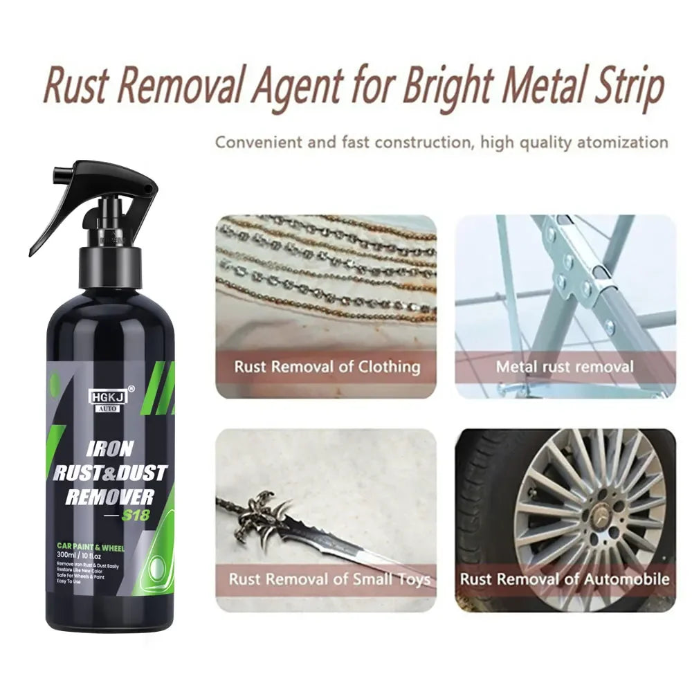 Super Wheel Iron Remover Spray Rust Dust Cleaner for Auto Rims Metal Surface Protector S18