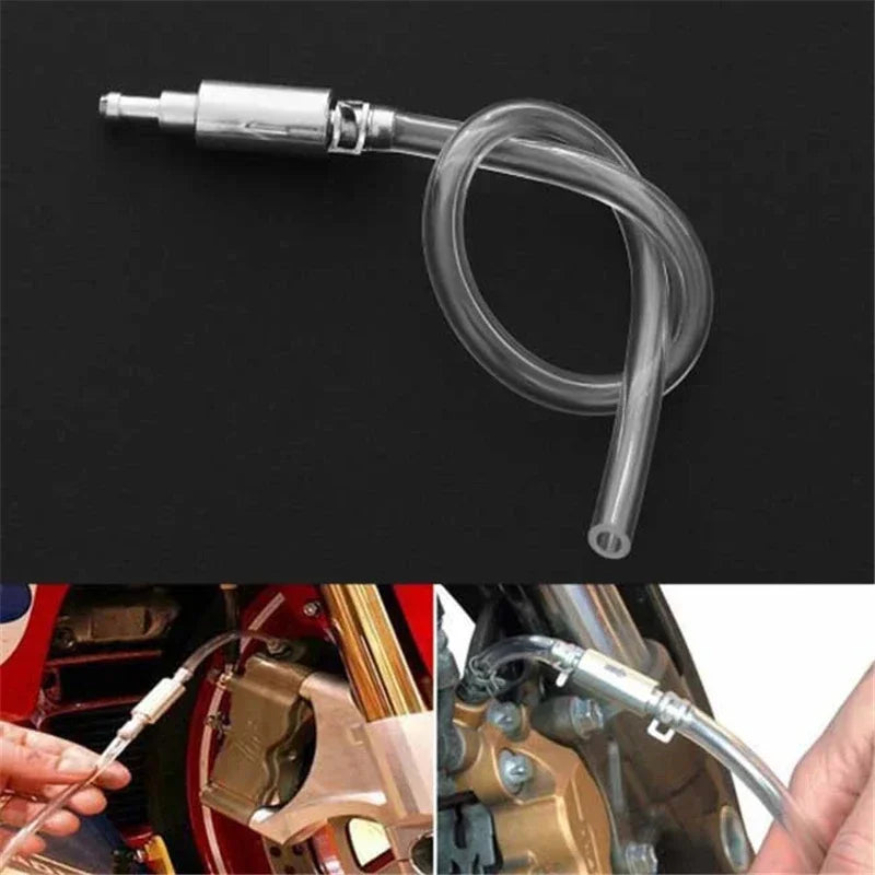 Universal Car Clutch Brake Bleeder Hose Kit One-Way Valve Adapter for Hydraulic Bleeding Tools