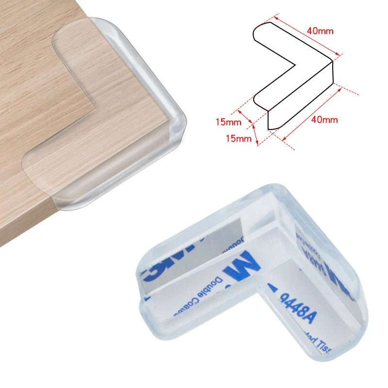 Baby Table Corner Protectors Silicone Soft Transparent Anti-Collision Edge Guards Child Safety