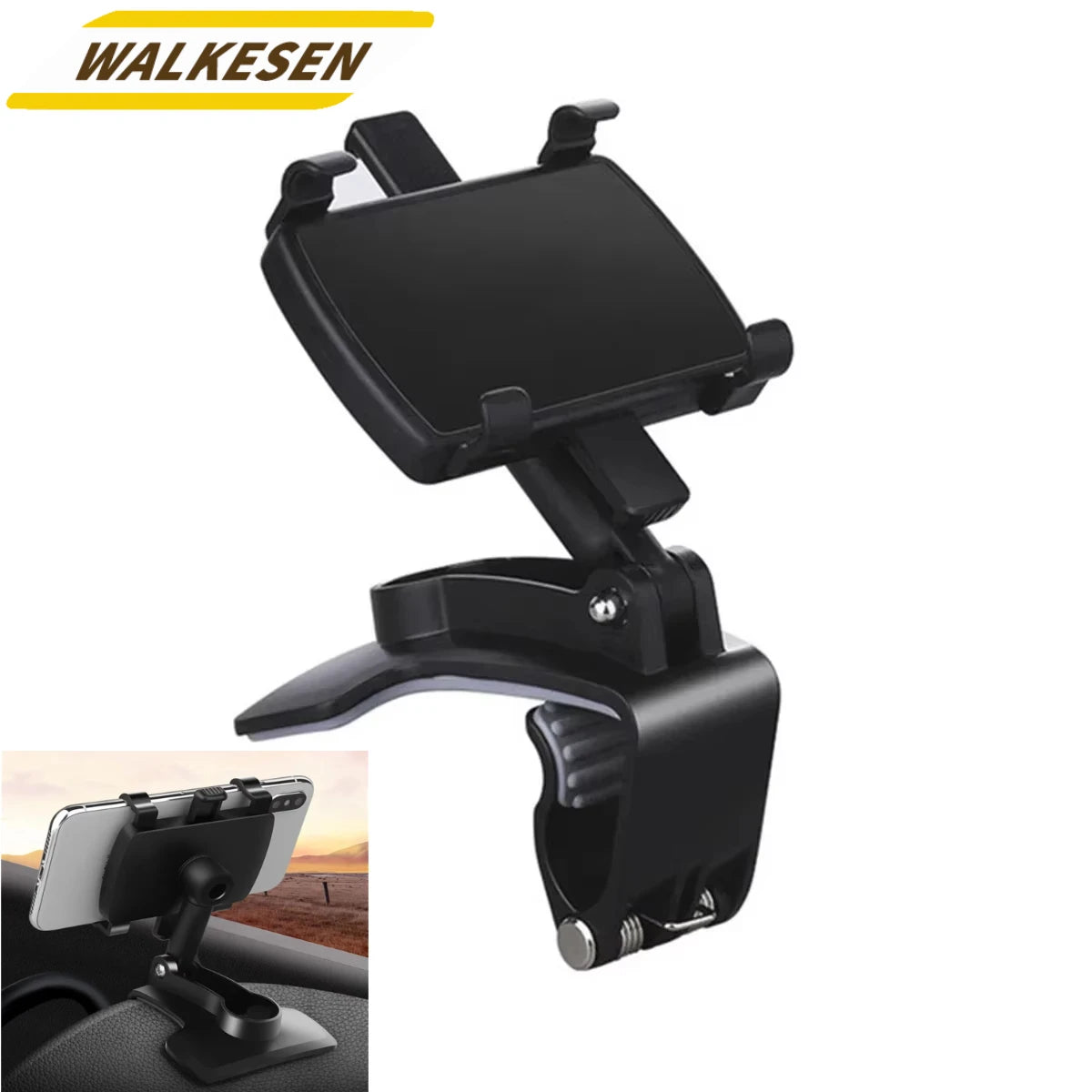 Universal Car Dashboard Phone Holder Mount Clip Stand for iPhone Samsung Xiaomi GPS Navigation Display