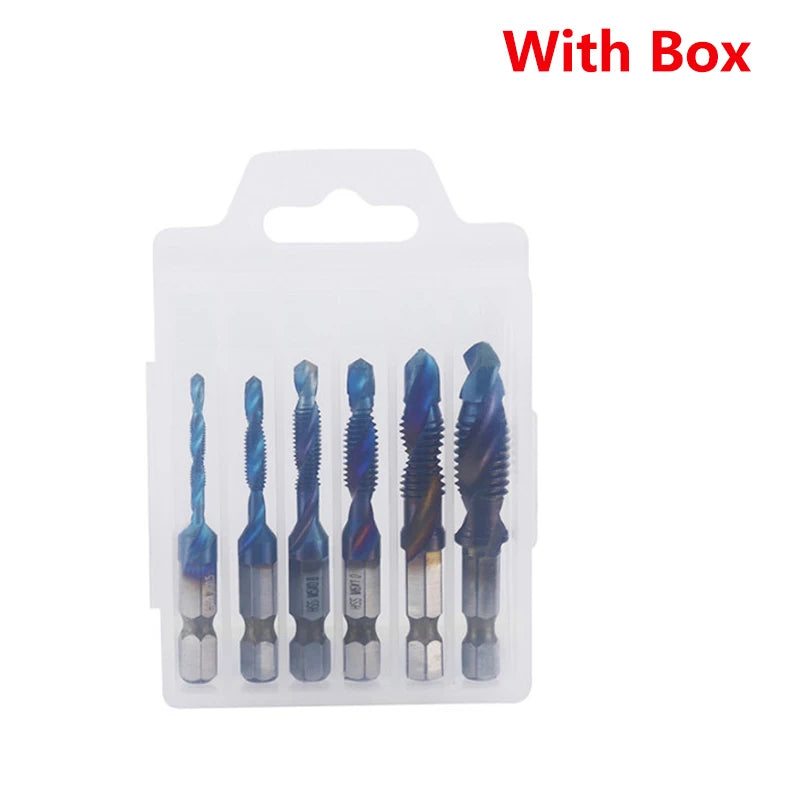 Multi functional HSS drilling tapping integrated spiral tap hand-held electric drill tap tool chamfer machine composite tap