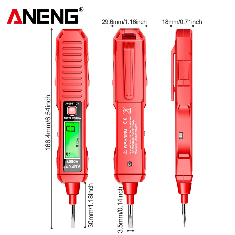 Non-Contact Voltage Tester NCV Pen Detector AC 12-300V Portable Electric Tool