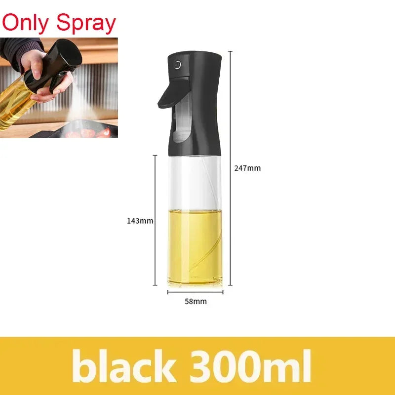 200/300ml Oil Spray Bottle Camping BBQ Cooking Kitchen Baking Olive Oil Soy Sauce Dispenser Vinegar Air Fryer Sprayer Gadgets