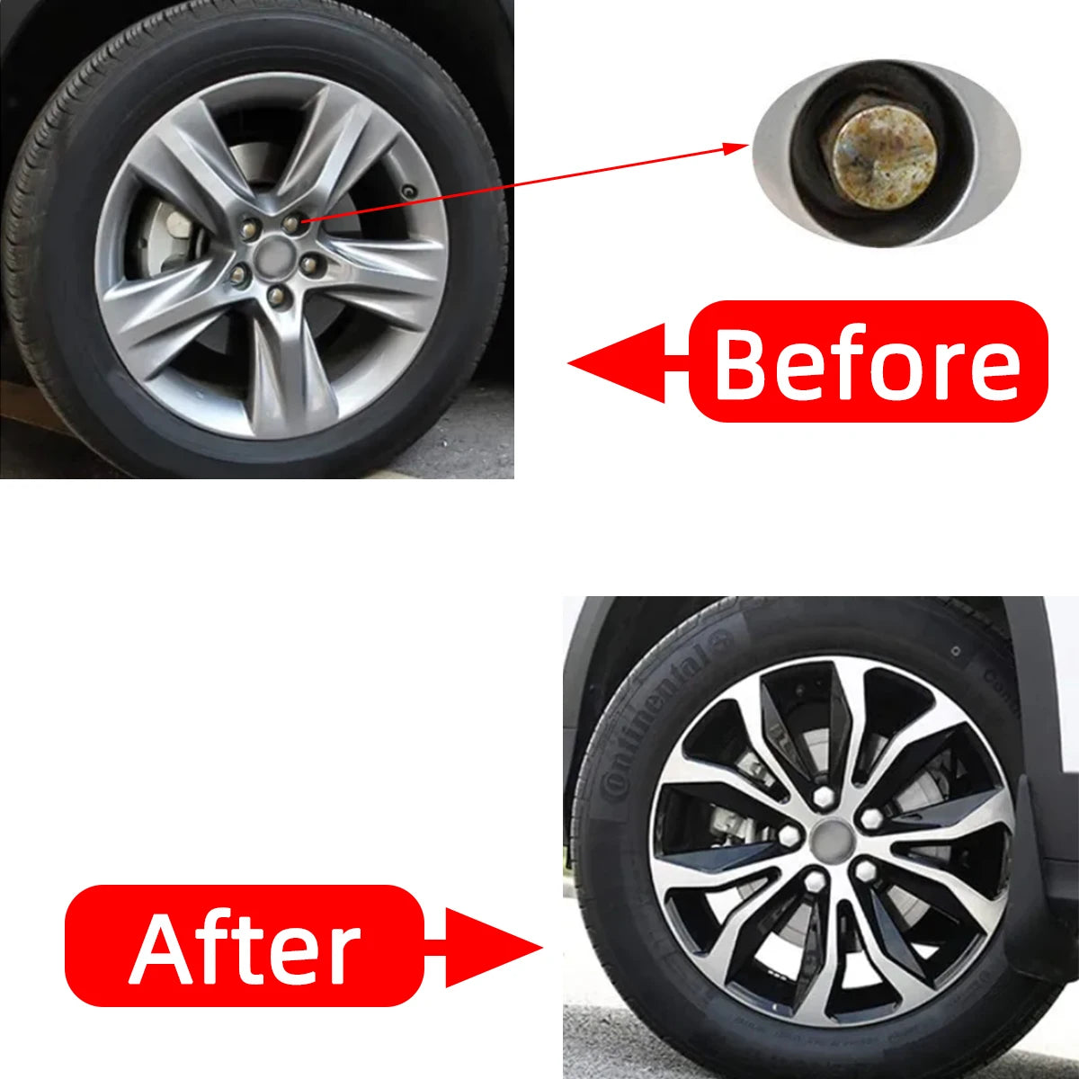 20Pcs 17mm/19mm/21mm Car Wheel Lug Nut Caps Dust Proof Hub Screw Covers for Rims