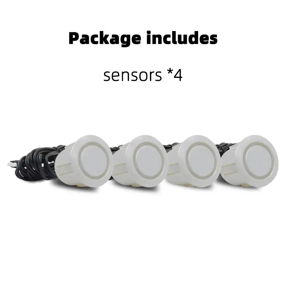 Hippcron 4PCS 22mm Car Parking Sensors Backup Radar System Black Red Blue Gold Grey Silver Champagne Gold White Color Sensor