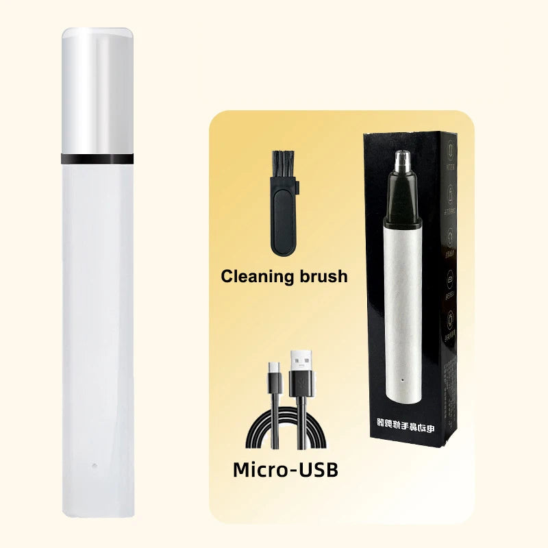 USB Rechargeable Nose Ear Hair Trimmer for Men Waterproof Painless Portable Groomer