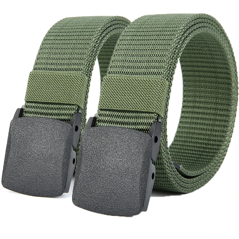 Men's Belt Outdoor Casual Canvas Belt Metal Free Training Nylon Tactical Belt With Pants Jeans Belt Sports Belts For Men Women