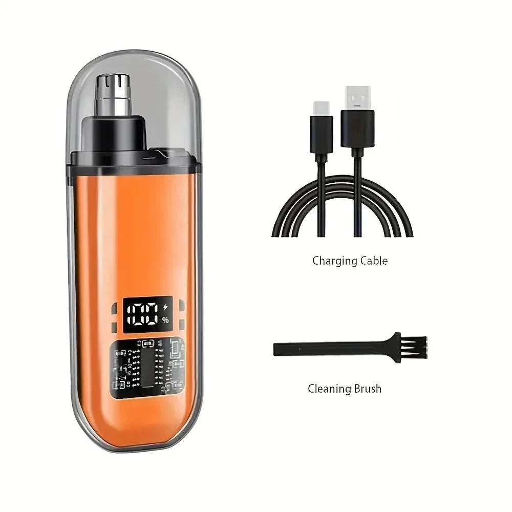 USB Rechargeable Nose Ear Hair Trimmer for Men Waterproof Painless Portable Groomer