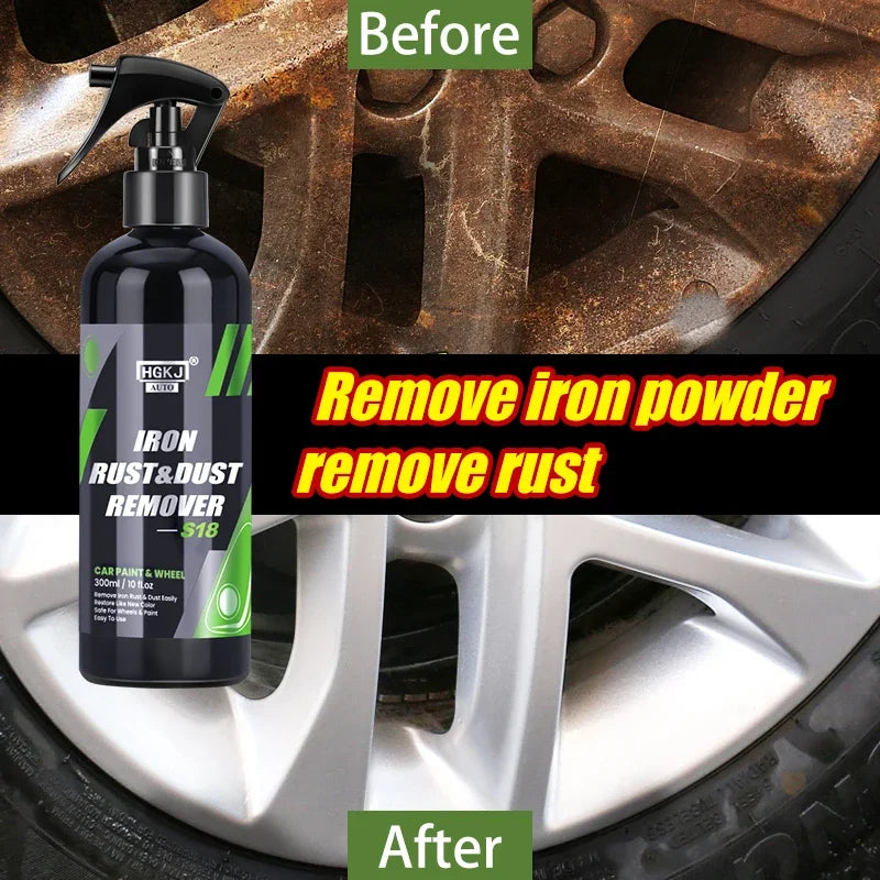 Super Wheel Iron Remover Spray Rust Dust Cleaner for Auto Rims Metal Surface Protector S18