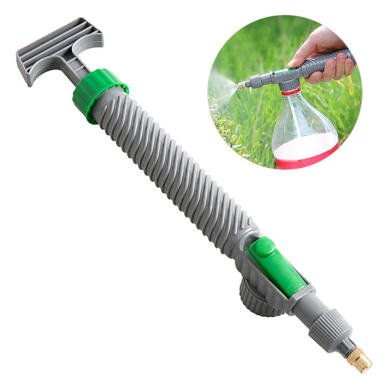 Adjustable High Pressure Manual Garden Sprayer Air Pump Nozzle for Drink Bottles Watering Tool