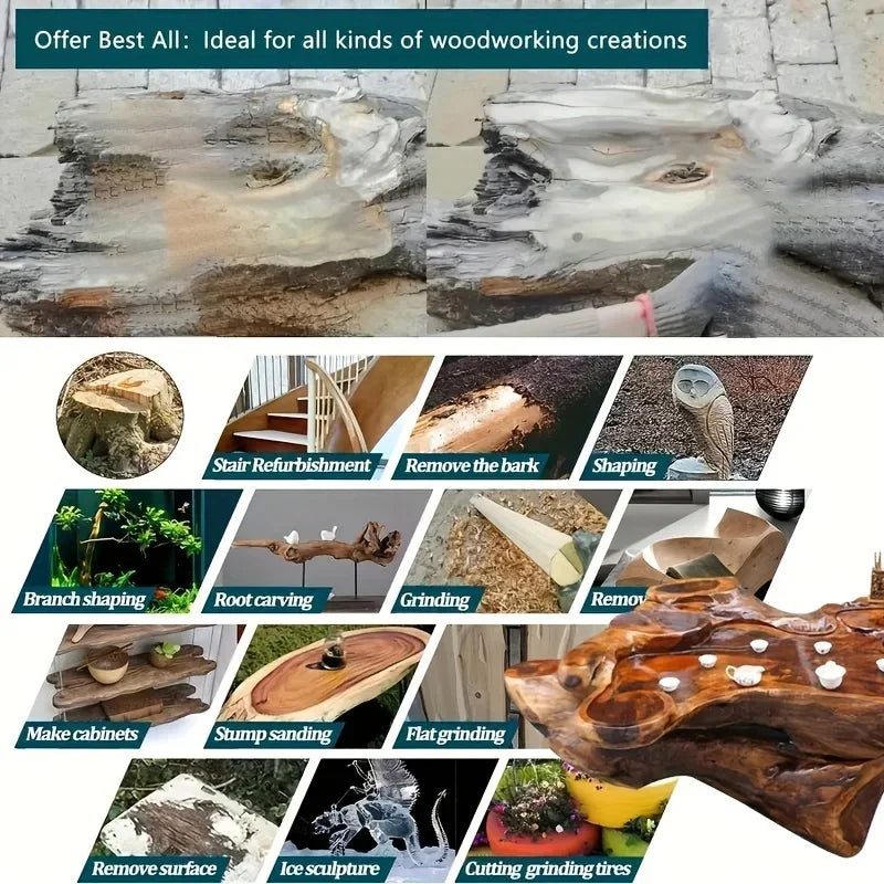 4-Inch Wood Grinding Wheel Disc Abrasive for Carving Shaping Woodworking Grinders