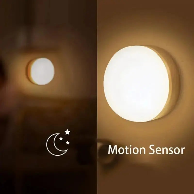 Smart Motion Sensor LED Night Light Magnetic Wireless Human Body PIR Detection Eye-Protecting Lamp