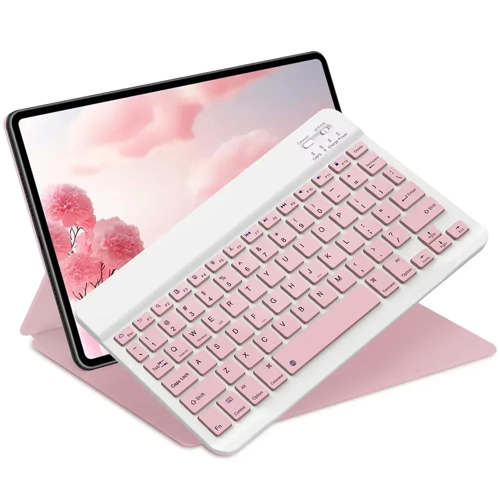 Bluetooth Keyboard for iPad Pro, Air, Mini & 10th Gen - Compatible with Samsung Galaxy Tab & Xiaomi Tablets