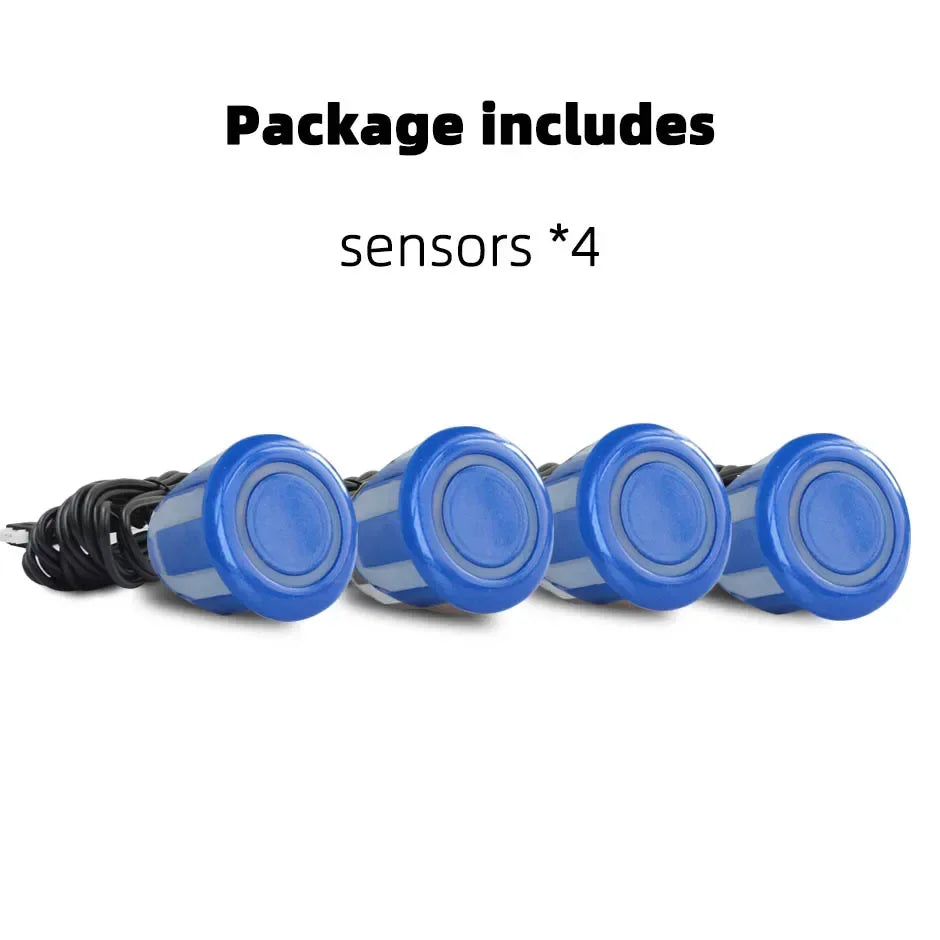 Hippcron 4PCS 22mm Car Parking Sensors Backup Radar System Black Red Blue Gold Grey Silver Champagne Gold White Color Sensor