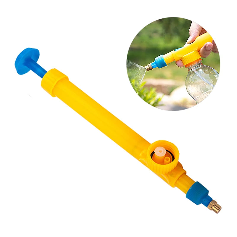Adjustable High Pressure Manual Garden Sprayer Air Pump Nozzle for Drink Bottles Watering Tool