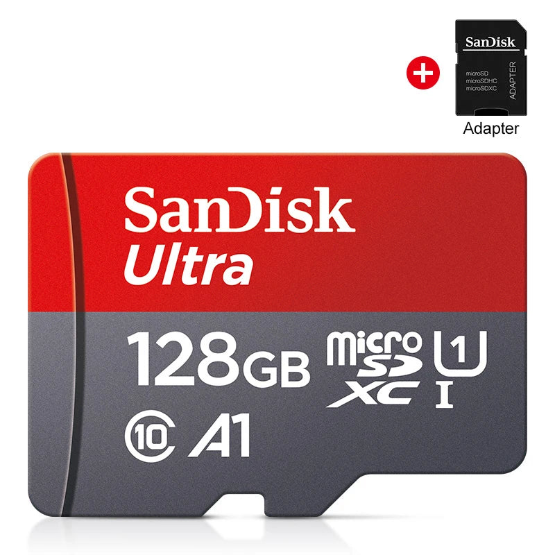 High Speed Micro SD Card 16GB 32GB 64GB 128GB Class 10 UHS-I A1 TF Card 100MB/s with Adapter for Phone PC Smartphone Camera