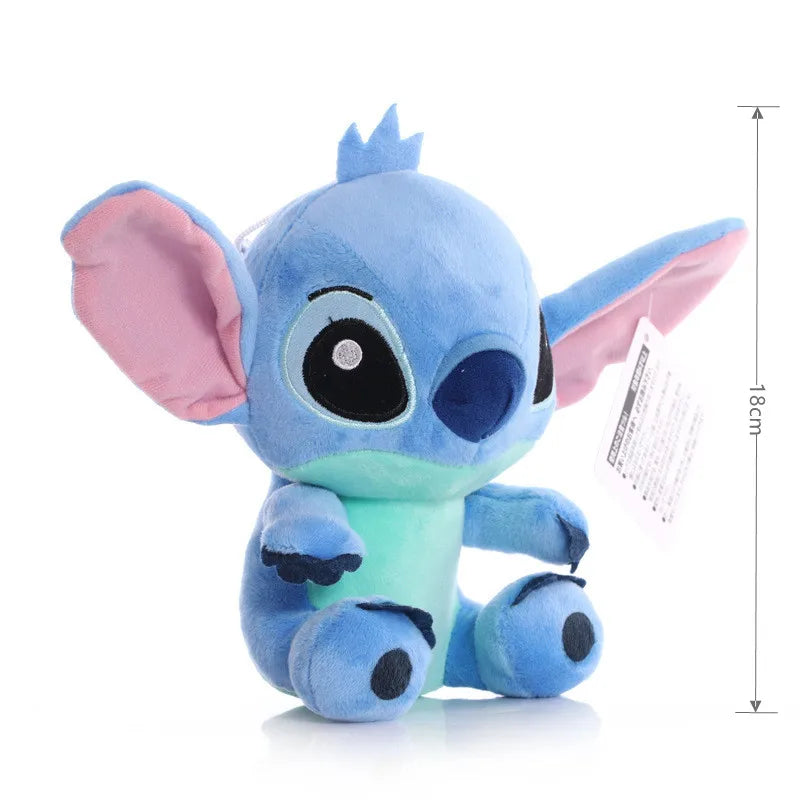 18cm Disney Stitch Plush Stuffed Doll Toy Pendant - Lilo & Stitch Movie Action Figure for Kids