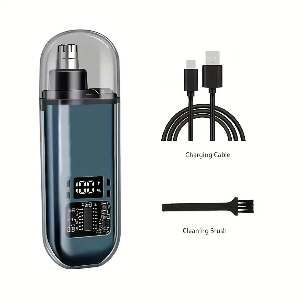 USB Rechargeable Nose Ear Hair Trimmer for Men Waterproof Painless Portable Groomer