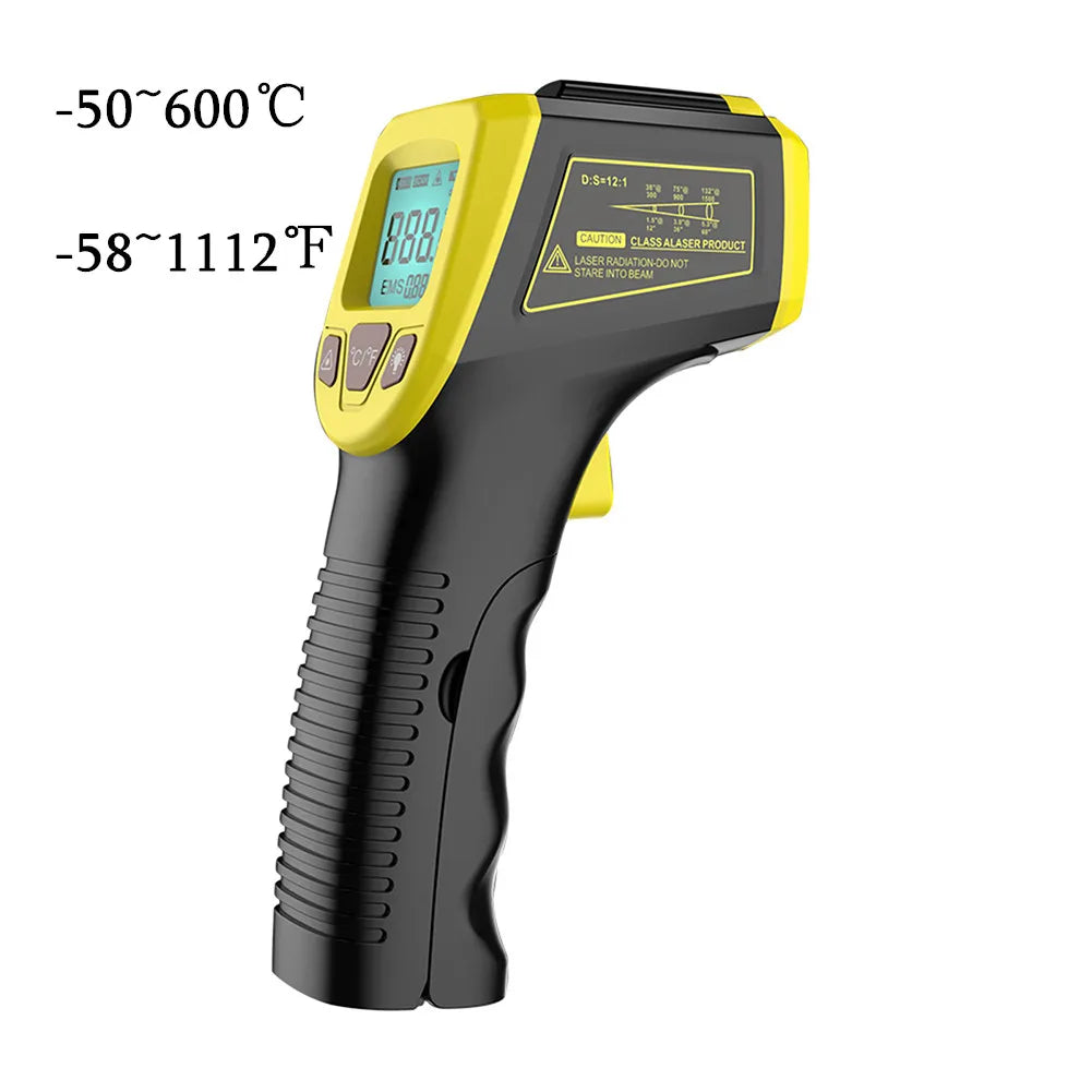 Digital Non-Contact Infrared Thermometer -50°C to 600°C Laser Pointer LCD Display