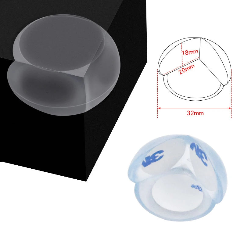 Baby Table Corner Protectors Silicone Soft Transparent Anti-Collision Edge Guards Child Safety