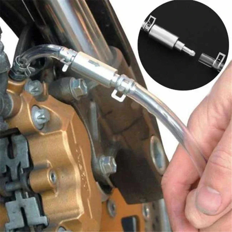 Universal Car Clutch Brake Bleeder Hose Kit One-Way Valve Adapter for Hydraulic Bleeding Tools