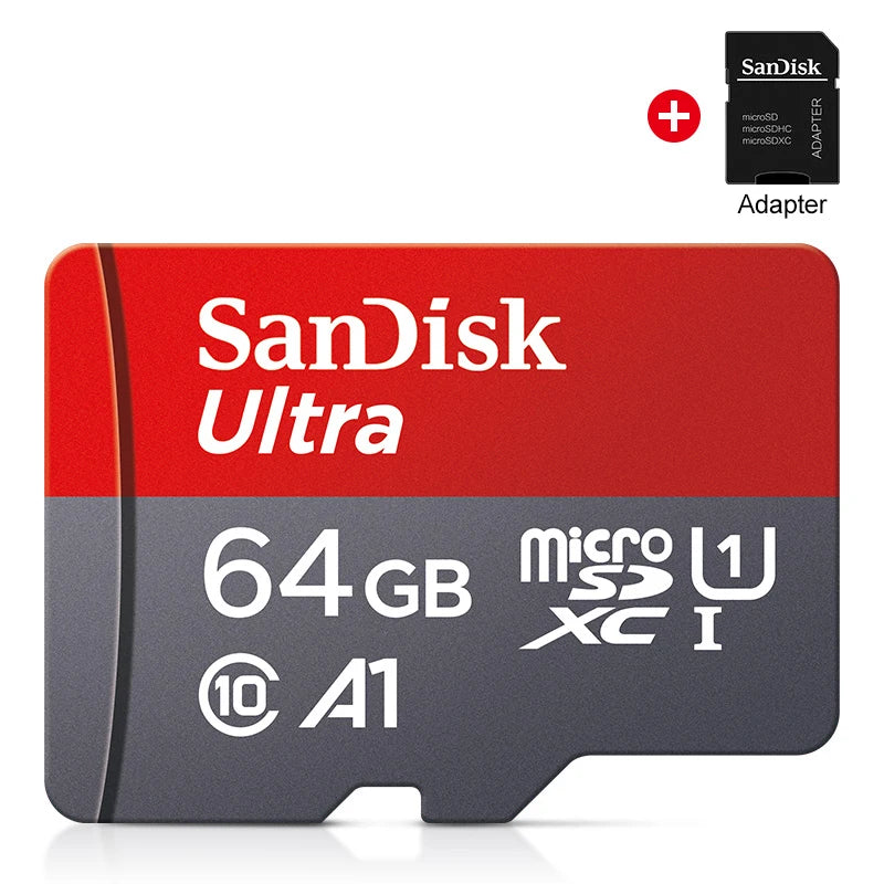 High Speed Micro SD Card 16GB 32GB 64GB 128GB Class 10 UHS-I A1 TF Card 100MB/s with Adapter for Phone PC Smartphone Camera