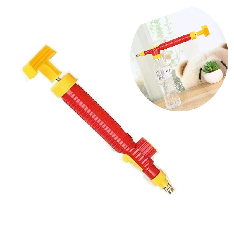 Adjustable High Pressure Manual Garden Sprayer Air Pump Nozzle for Drink Bottles Watering Tool