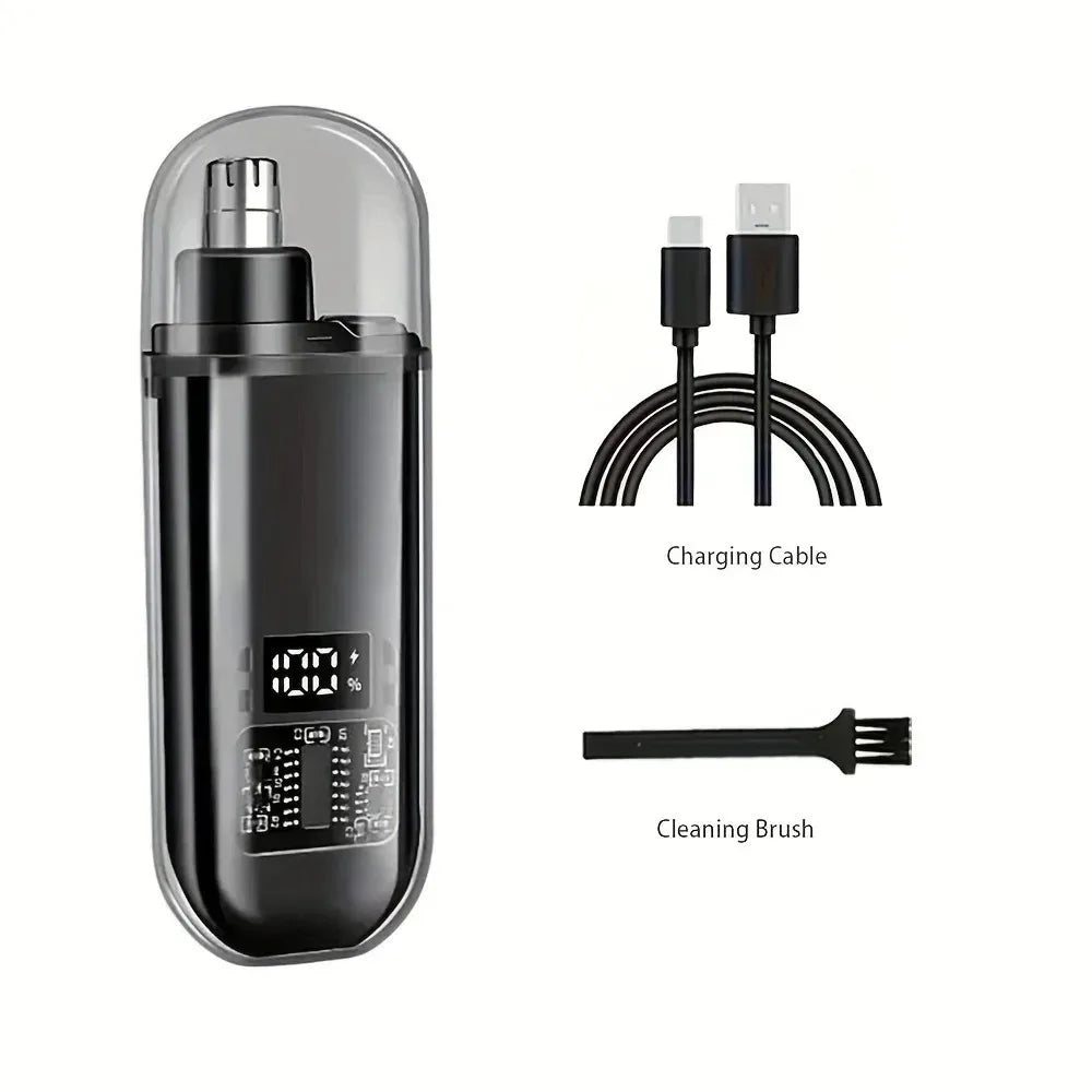 USB Rechargeable Nose Ear Hair Trimmer for Men Waterproof Painless Portable Groomer