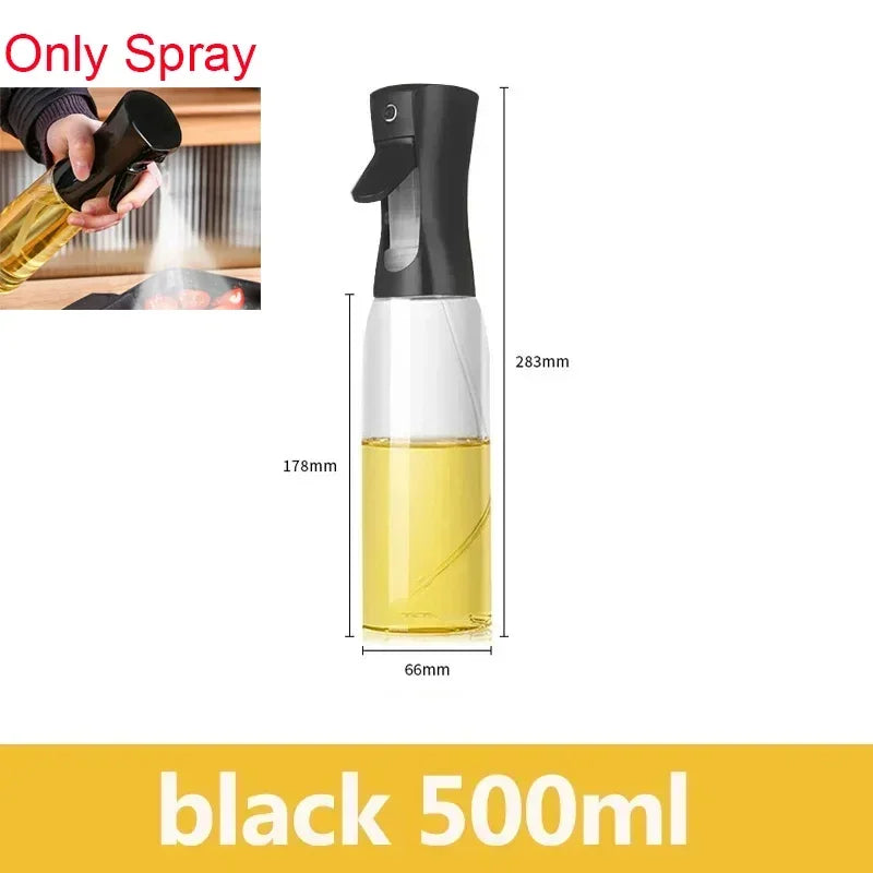 200/300ml Oil Spray Bottle Camping BBQ Cooking Kitchen Baking Olive Oil Soy Sauce Dispenser Vinegar Air Fryer Sprayer Gadgets